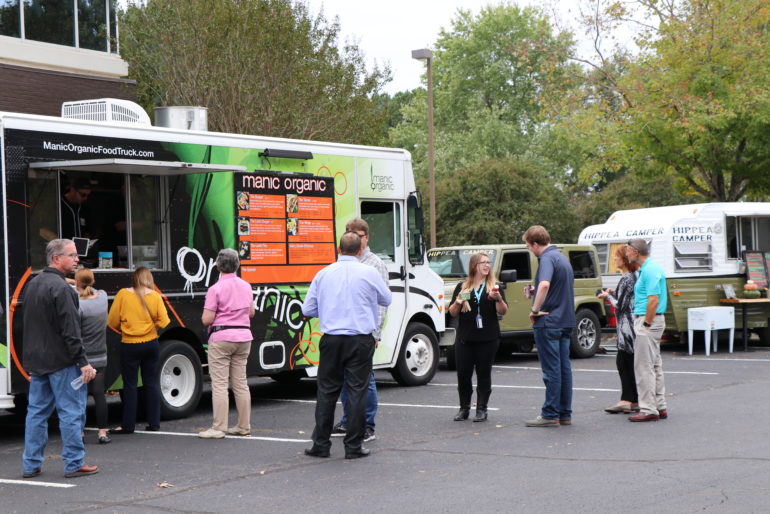 Food trucks at Cummings Research Park are helping homeless veterans