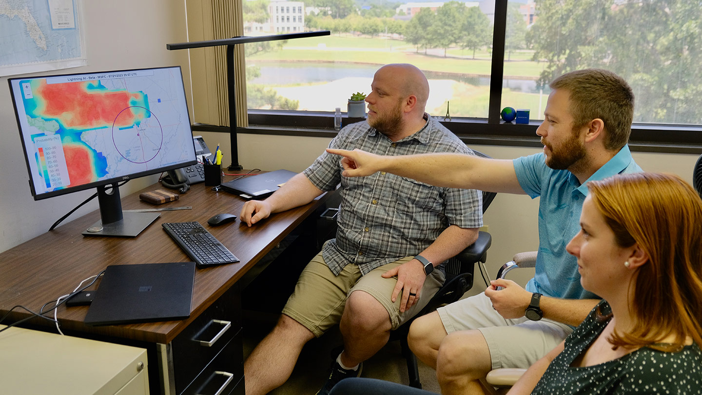 New lightning prediction tool developed at UAH provides critical weather forecasting support at Rock the South